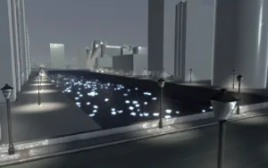 3D rendering of the installation site